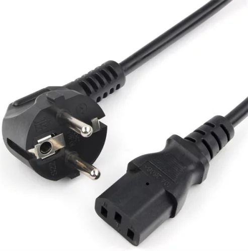 Power Cube кабель питания, разъем: Schuko(евровилка) - IEC 320 C13, длина 3 м., сечение 3x1.00, 16А, медь+ ПВХ, с заземлением, Россия, цвет черный (RPC-186BLXL-PRO3)