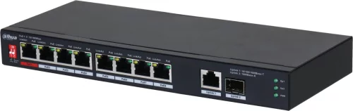 Коммутатор Dahua DH-PFS3110-8ET1GT1GF-96 8x100Мбит/ с 1x1Гбит/ с 8PoE 96W неуправляемый