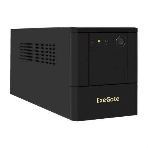Exegate EX299948RUS ИБП ExeGate SpecialPro UNB-1000.LED.AVR.8C13.USB (1000VA/700W, LED, AVR, 8*C13, USB, батарея 12V 7.2Ah - 2 шт., металлический корпус, Black)