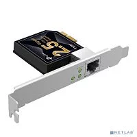 TP-Link TX201, Сетевой адаптер PCIe 2,5 Гбит/ с, 1 разъём PCIe 2.1, поддержка сетевых стандартов 100 Мбит/ с, 1 Гбит/ с и 2,5 Гбит/ с