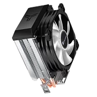 Кулер для процессора/ CPU Cooler JONSBO CR-1200E (95W, 3-pin, 128mm, Al/Cu, 2x6mm, FRGB, 1x92mm, 36CFM, 26.5dBA, 2000RPM, S: 1700/1200/115X, AM4/AM5 Black)
