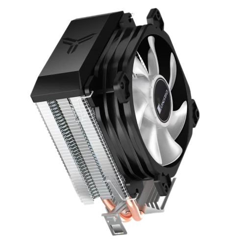 Кулер для процессора/ CPU Cooler JONSBO CR-1200E (95W, 3-pin, 128mm, Al/Cu, 2x6mm, FRGB, 1x92mm, 36CFM, 26.5dBA, 2000RPM, S: 1700/1200/115X, AM4/AM5 Black)