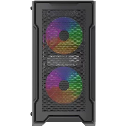 Powercase Корпус Mistral Micro X3B ARGB, Tempered Glass, 3x 120mm ARGB PWM Fan, чёрный, mATX (CMMXB-A3) фото 2