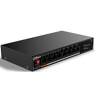 *Коммутатор Dahua DH-SG1008LP, 8-портовый гигабитный неуправляемый коммутатор c PoE, 4xRJ45 1Gb PoE, 4xRJ45 1Gb, суммарно 60Вт, коммутация 20 Гбит/ с, MAC-таблица 8K, металл