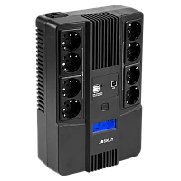 ИБП Бастион SKAT-UPS 800-AID-IN-1x9-8 {Line-interactive, 800/ 480Вт, LCD-дисплей, USB/ RJ-45, АКБ 1х 9Ач, сверху ЕВРО 4+4, МПТ} (8933)