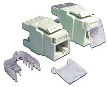 Модуль Keystone, RJ45, кат.6, UTP, 180 градусов, со шторкой, белый (LAN-OK45U6/ 180-WH) (LAN-OK45U6/180-WH)