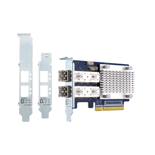 Сетевая карта/ QNAP QXP-32G2FC Dual-port Fiber Channel adapter, 2 x 32 Gb / s SFP +, PCIe Gen3 x8. For QTS OS ONLY