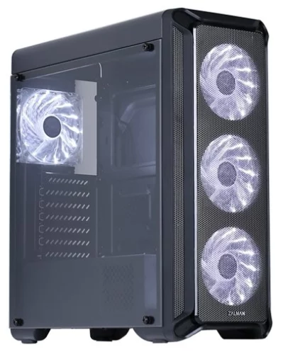 Корпус ZALMAN I3 NEO ARGB WHITE, ATX, WHITE, FRONT MESH, WINDOW, 2x3.5