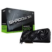 Видеокарта MSI RTX5070Ti SHADOW 3X OC 16GB GDDR7 256bit 3xDP HDMI 3FAN RTL (RTX 5070 TI 16G SHADOW 3X OC)