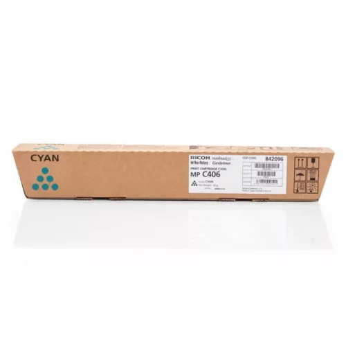 Тонер-картридж тип MP C406 голубой/ Print Cartridge Cyan MP C406 (842096)