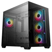 Корпус Deepcool CG530 4F черный без БП ATX 2x120mm 2x140mm 2xUSB2.0 1xUSB3.0 audio bott PSU (R-CG530-BKADA4-G-1)