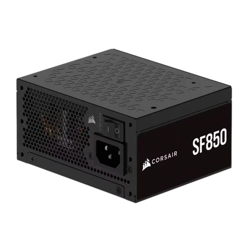 Блоки питания/ Power Supply Corsair SF850, Model RPS0175, 850W 80+ Platinum (SFX, 3.1, PCIe 5.1, Full modular, 1x24(20+4)pin, 1x12VHPWR, 2x4+4-pin CPU +12V (EPS), 3x4-pin Molex, 3x6+2-pin PCIe, 8xSATA (CP-9020256-EU)