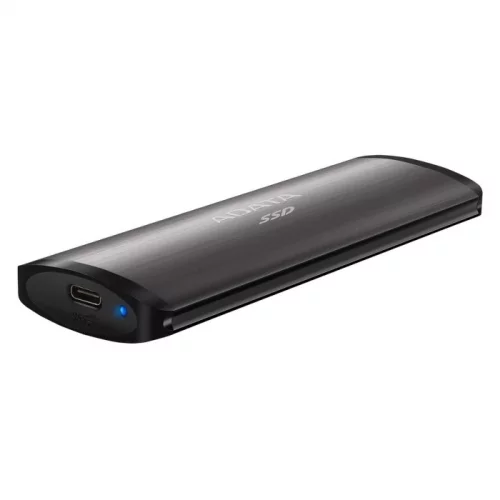 Твердотельный накопитель/ ADATA External SSD SE760, 2048GB, Type-C, USB 3.2 Gen2, R/W 1000/800 MB/s, 122x44x14mm, Titan-Gray (3 года) (ASE760-2TU32G2-CTI) фото 2