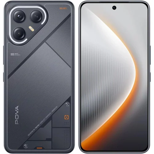 Смартфон Tecno Pova 7 Ultra 5G 256Gb 8Gb черный моноблок 3G 4G 6.8