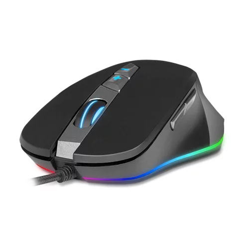 SVEN RX-G970 Игровая мышь чёрная (7 кнопок, 400 dpi, USB, Avago 3050, RGB подсветка) (SV-016401)