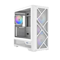 Корпус Компьютер без блока питания/ Case SAMA S41 White, Midi-Tower, TG, 4x120mm ARGB, 2xUSB 3.0 + 1xUSB 3.2 Type-C, ATX, mATX, mITX White (S41-WHAMA4X1-GL)