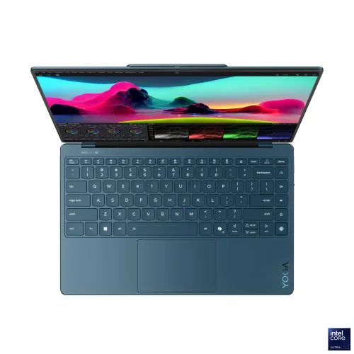 Ноутбук Lenovo Yoga Slim 9 14ILL10 (83CX003URK) Ноутбук Lenovo Yoga Slim 9 14ILL10 14(3840x2400 OLED)/Touch/Intel Core Ultra 7 256V(2.2Ghz)/16384Mb/1024PCISSDGb/noDVD/Int:Intel Arc Graphics 140V/Cam/BT/WiFi/75WHr/war 1y/1.23kg/tidal teal/Win11Home + 65W, RU kbd (83CX003URK) фото 9