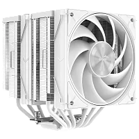 Кулер для процессора/ CPU Cooler SAMA A60W (265W, 4-pin PWM, 156.5mm, 6x6mm, 2x120mm, 78CFM, 29dBA, 2200RPM, S: 1851/ 1700/ 1200/ 115X, AM5/ AM4, white) (A60-WHWNNXOX-G)