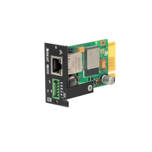 Дополнительное оборудование (2147) SKAT NM 810 SNMP модуль для ИБП SKAT-UPS типоразмер 1,1х10/100 Mb/s, Wi-Fi, релейный выход, вход для датчика темп/влаж или сухой контакт