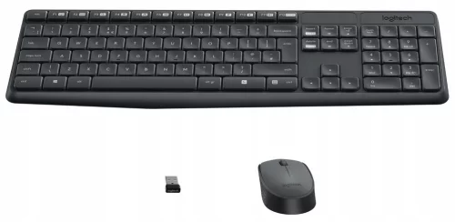 Клавиатура + мышь Logitech Wireless Desktop MK235, USB, Black (920-007931) (920-007931.) фото 6