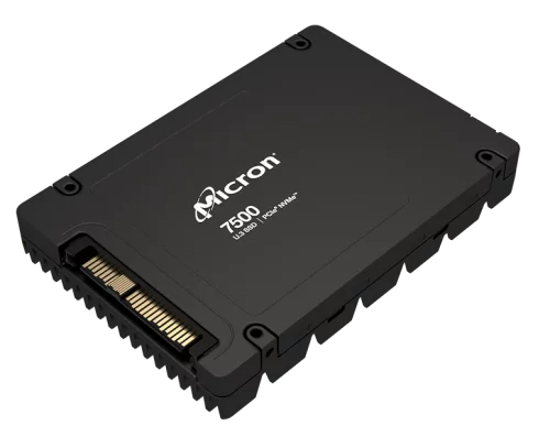 Твердотельный накопитель Micron 7500 PRO 1.92TB NVMe U.3 (15mm) PCIe NVMe Gen4 1x4 (v2.0b) R6800/ W2700MB/ s 3D TLC MTTF 2М 1000K/ 145K IOPS 3504TBW SSD Enterprise Solid State Drive, 1 year, OEM (MTFDKCC1T9TGP-1BK1JABYY)