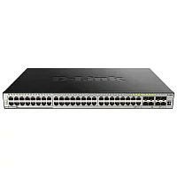 Коммутатор/ DGS-3630-52TC/A1ASI,DGS-3630-52TC/*SI Managed L3 Stackable Switch 44x1000Base-T, 4x10GBase-X SFP+, 4xCombo 1000Base-T/SFP, Surge 6KV, CLI, 1000Base-T Management, RJ45 Console, mini-USB Console, USB, RPS, Alar (DGS-3630-52TC/A2ASI)