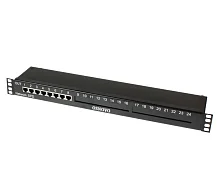 Устройство грозозащиты OSNOVO SP-IP8/1000PR 1U устройство грозозащиты для локальной вычислительной сети на 8 портов (скорость до 1000 Мб/с) с защитой линий PoE (af/at, методы A + B, контакты 1/2, 3/6, 4/5, 7/8). Двухступенч