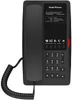 Отельный SIP-Телефон Fanvil H4W, 2 SIP-акк., POE, БП в комп., 1x100 Mbps, Wi-Fi 6, Чёрный, 5 прог. клав. (H4W#!!!)