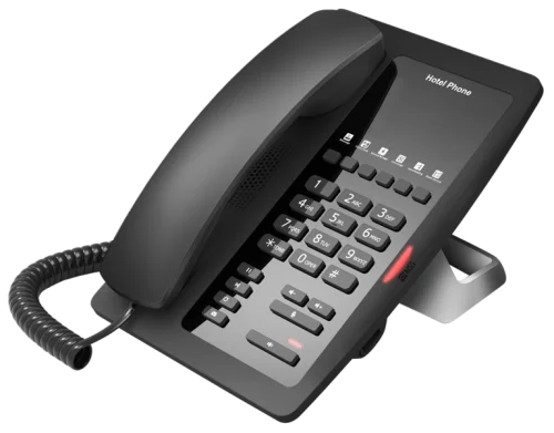 Телефон Fanvil H3W, 2 SIP-акк., POE, БП в комп., 2x100 Mbps, Wi-Fi, Чёрный, 6 прог. клав. (H3W#TRL)