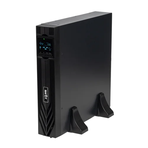 Источник бесперебойного питания (8764) SKAT-UPS 1500-RACK-ON-3X9 P3 - ИБП 1500 Вт, On-Line, синус, встр. АКБ 36В (3x9Ач), 2хSchuko
