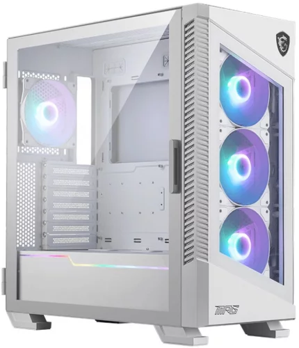 Корпус MSI MPG VELOX 100R WHITE белый без БП E-ATX 9x120mm 4x140mm 2xUSB3.1 audio AirDuct bott PSU (306-7G18W21-809)