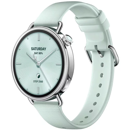 Смарт-часы Xiaomi Watch S4 41mm Fluororubber Strap(Mint Green) (BHR080CGL)