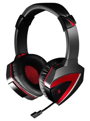 Наушники с микрофоном A4Tech Bloody G500 черный/ красный 1.5м мониторные оголовье (A4TECH G500)