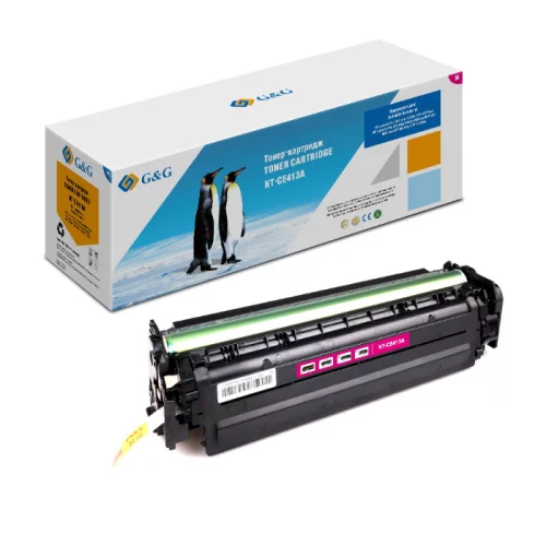 Тонер-картридж G&G NT-CE413A пурпурный 2600 страниц для HP LaserJet Pro300 color M351 Pro400 color M451 (2600стр)