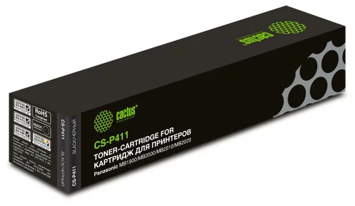 Картридж лазерный Cactus CS-P411 KX-FAT411A7 черный (2000стр.) для Panasonic MB1900/MB2000/MB2010/MB2020/MB2025/MB2030 без чипа