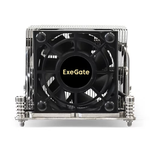 Exegate EX293443RUS Кулер ExeGate ESNK-P0048AP4.PWM.2U.2011.Cu (Al+Cu, 2U, 4 тепл. трубки, LGA2011/ 2066, TDP 135W, Fan 80mm, PWM, 2100-6800RPM, 2 ball bearing, 4pin, 52db, 345г, на винтах, с термопаст фото 2