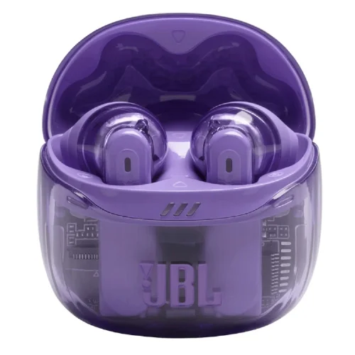 Гарнитура вкладыши JBL Tune Flex 2 Ghost Edition прозрачный/фиолетовый беспроводные bluetooth в ушной раковине (JBLTFLEX2GMAE) фото 2