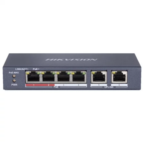 Коммутатор Hikvision DS-3E0106P-E/M (DS-3E0106P-E/M)