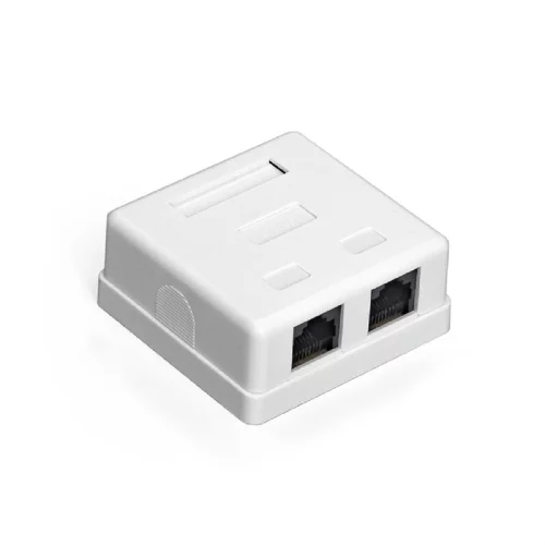 Exegate EX292843RUS Розетка внешняя двойная ExeGate SM2-RJ45-C5 RJ-45 кат.5/ 5E UTP Krone/ 110
