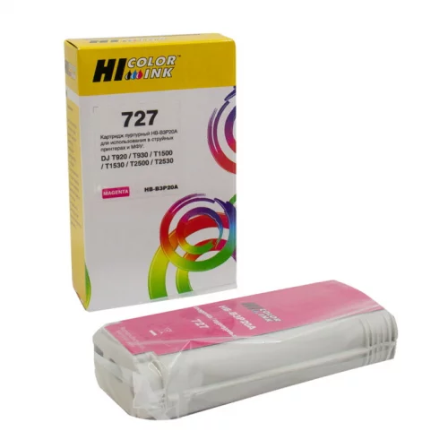 Картридж Hi-Black (B3P20A) для HP DJ T920/ T1500, Magenta, №727, 130 мл (1005402)