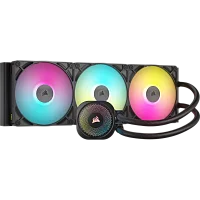 Система жидкостного охлаждения/ Water Cooling System Corsair iCUE LINK TITAN 420 RX RGB (420mm, Black, RGB/ Fans: 3x140mm, 94.7CFM, 36dBA, 1700RPM/ S: 1851, 1700, AM5, AM4) (CW-9061019-WW)