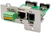 ШТИЛЬ Плата расширения: Ethernet, mini USB, 1x вх для датч темп, 2x дискр вх.,SNMP/Modbus TCP/HTTP/SMTP/NTP/протокол Штиль, Е- mail /Trap-сообщ (IC-SNMP/MINI-USB)