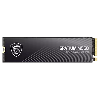 Твердотельный накопитель SSD MSI M.2 2280 1TB SPATIUM M560 Client SSD S78-440L0F0-P83, PCIe Gen5x4 with NVMe