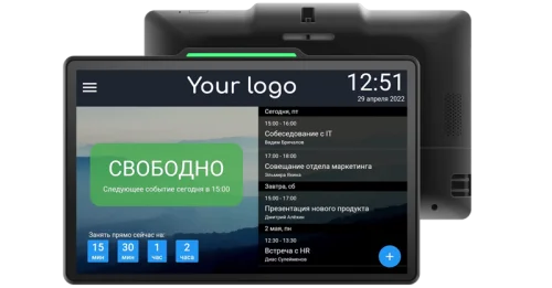 Система бронирования переговорных комнат/ Uticlock 10 Android 8.1, 1xLAN (POE), 2xUSB, 1xmicroUSB для ADB, Wi-Fi 802.11ac 2,4/ 5Ghz, Bluetooth, Audio mini-jack 3.5, microSDHC (VESA-крепление в комплек (UCL-1060B)