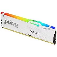 Модуль памяти Kingston 16GB FURY Beast White RGB DDR5 DIMM 5600 (KF556C40BWA-16)
