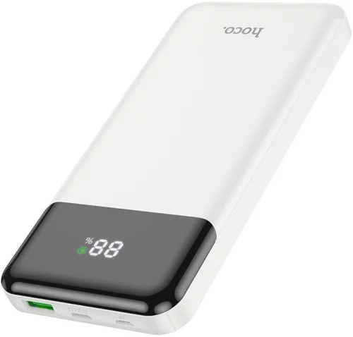 Мобильный аккумулятор Hoco J102 Cool figure 10000mAh QC3.0/ PD3.0 20W 3A USB-A/ USB-C белый (J102 COOL FIGURE WHITE) фото 2