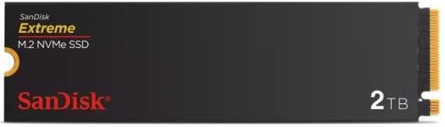 Твердотельный накопитель SanDisk SSD Extreme M.2 2280 NVMe 2Tb, 5150MBs/4850MBs TBW 1200, SDSSDX3N-2T00-G26, 1 year