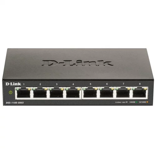 Коммутатор D-Link DGS-1100-08V2/ A1A 8x RJ-45 PoE (DGS-1100-08V2/ A1A) (DGS-1100-08V2/A1A)