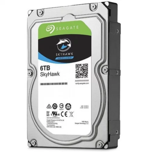 Жесткий диск/ HDD Seagate SATA3 6Tb Video 24x7 SkyHawk 256Mb 1 year warranty (ST6000VX001)