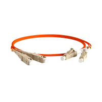 Кабельная сборка Hyperline FC-D2-50-LC/PR-SC/PR-H-2M-LSZH-OR Кабель патч-корд волоконно-оптический Hyperline FC-50-LC-SC-PC-2M duplex,LSZH,2 м